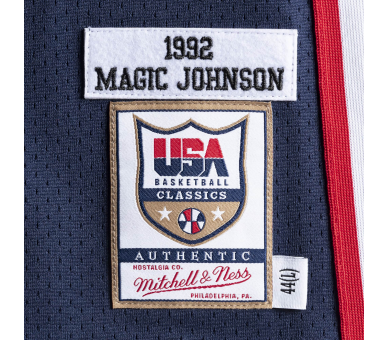 Authentic Jersey Usa Johnson 1992 Dream Team