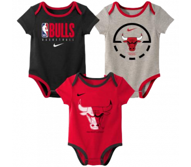 Nba Chicago Bulls 3pck Pack De 3 Body