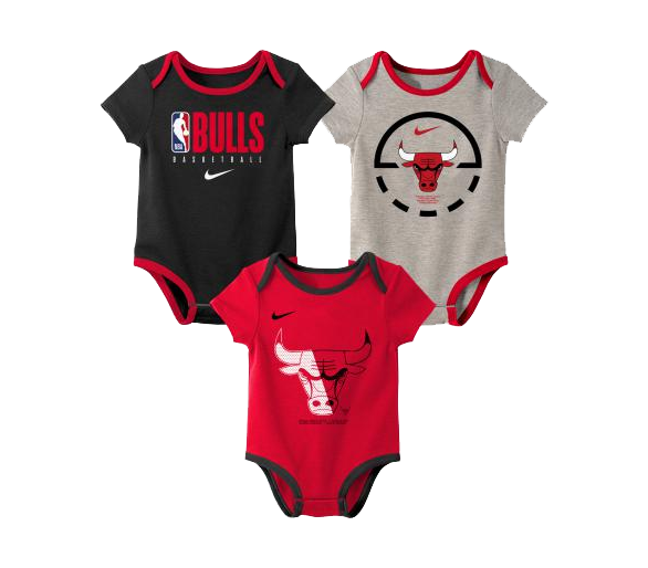 Nba Chicago Bulls 3pck Pack De 3 Body