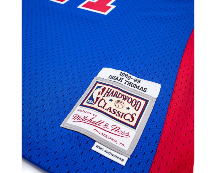 textile maillot mitchellandness swingman nba pistons thomas royal.
